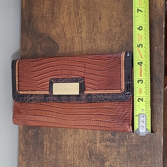 Brahmin Brown Trifold Checkbook Wallet - Picture 13 of 14